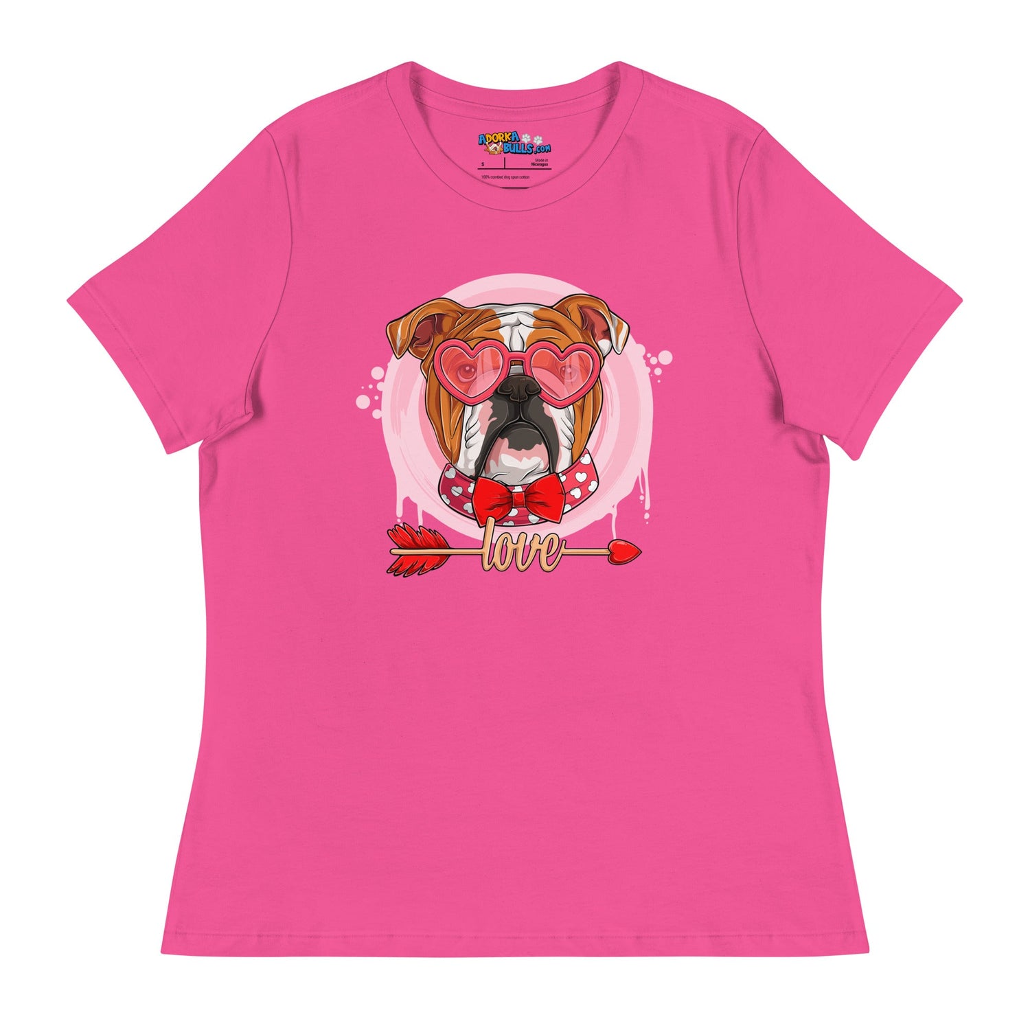 Hunky Red &amp; White Colored Male English Bulldog Valentine&
