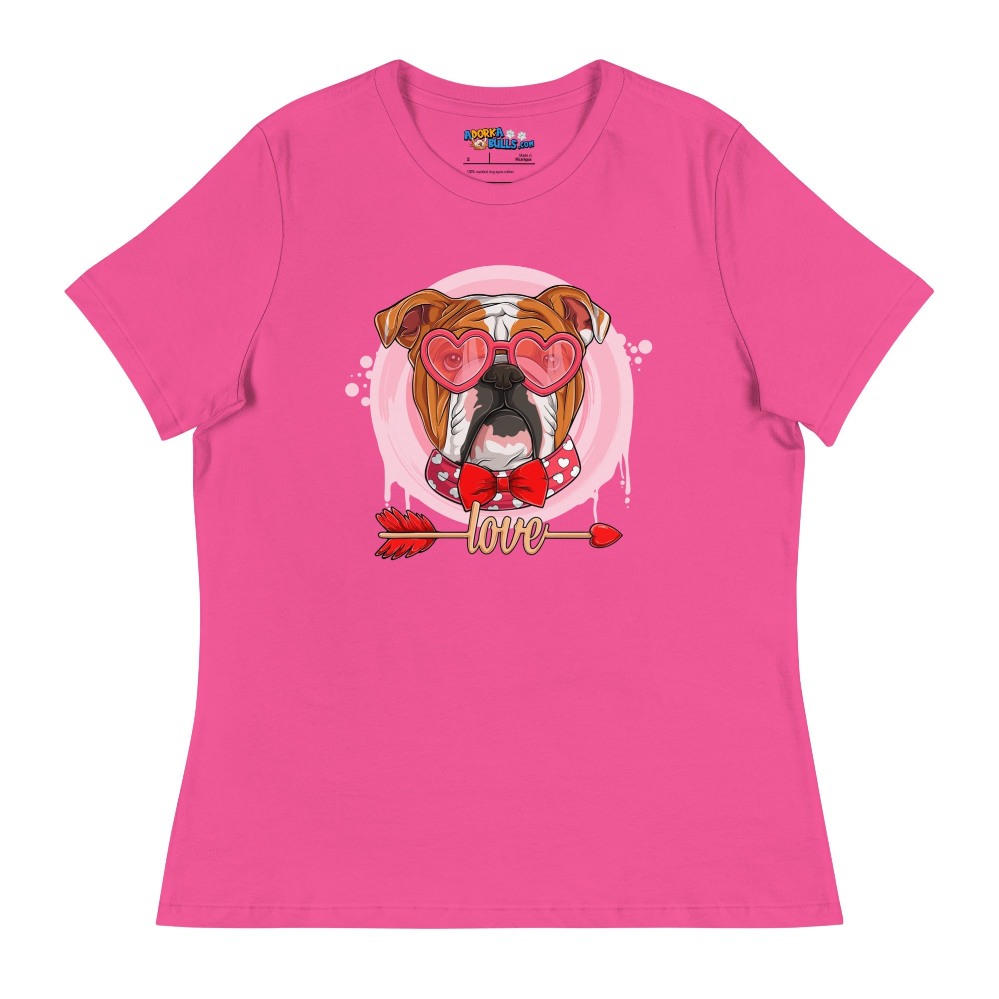 Hunky Red &amp; White Colored Male English Bulldog Valentine&