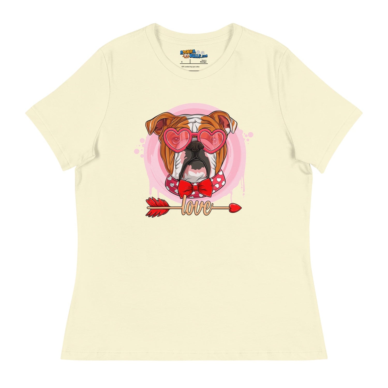 Hunky Red &amp; White Colored Male English Bulldog Valentine&