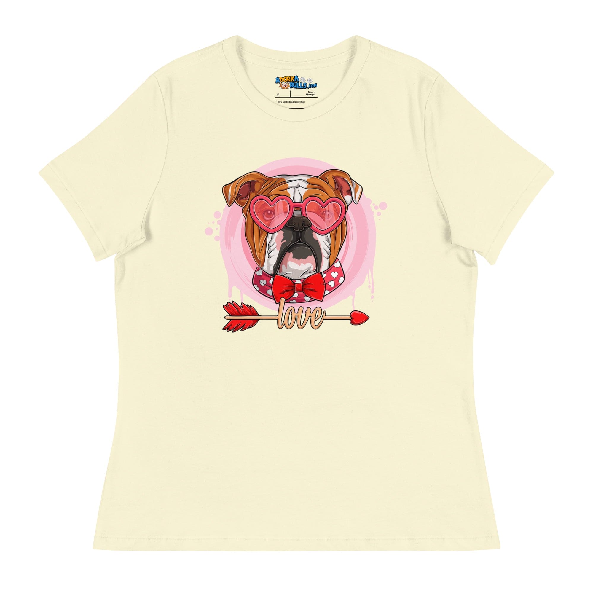 Hunky Red &amp; White Colored Male English Bulldog Valentine&