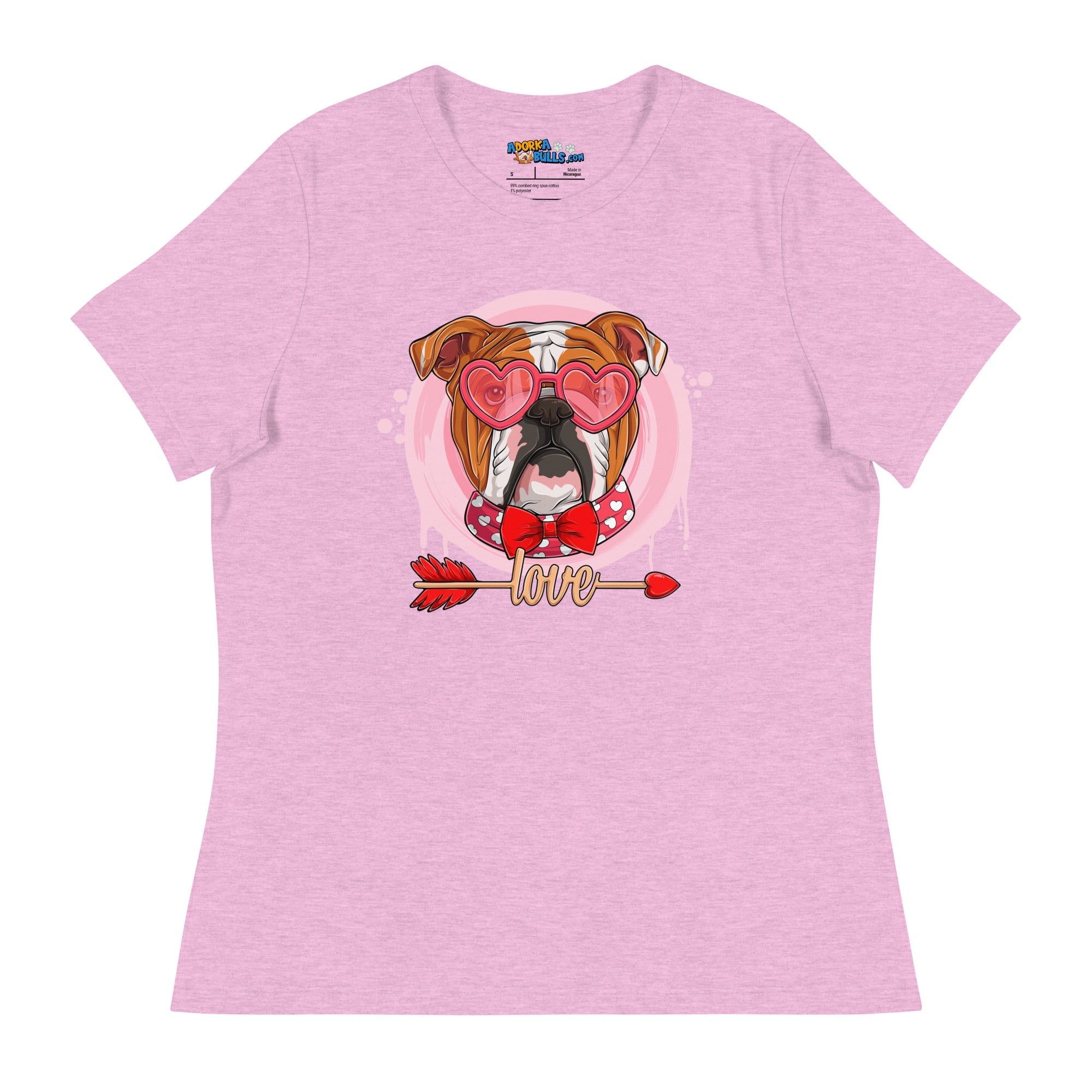 Hunky Red &amp; White Colored Male English Bulldog Valentine&