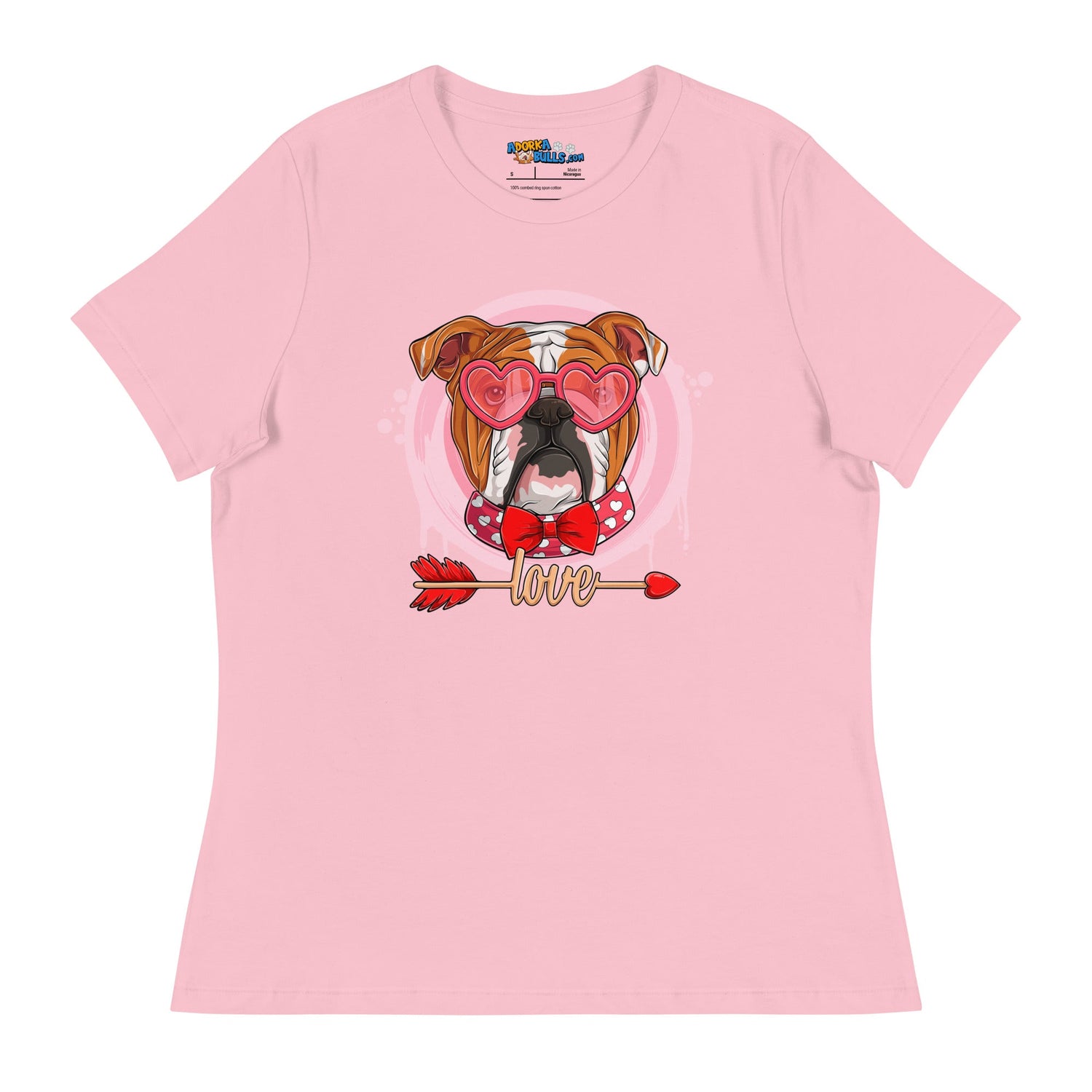 Hunky Red &amp; White Colored Male English Bulldog Valentine&