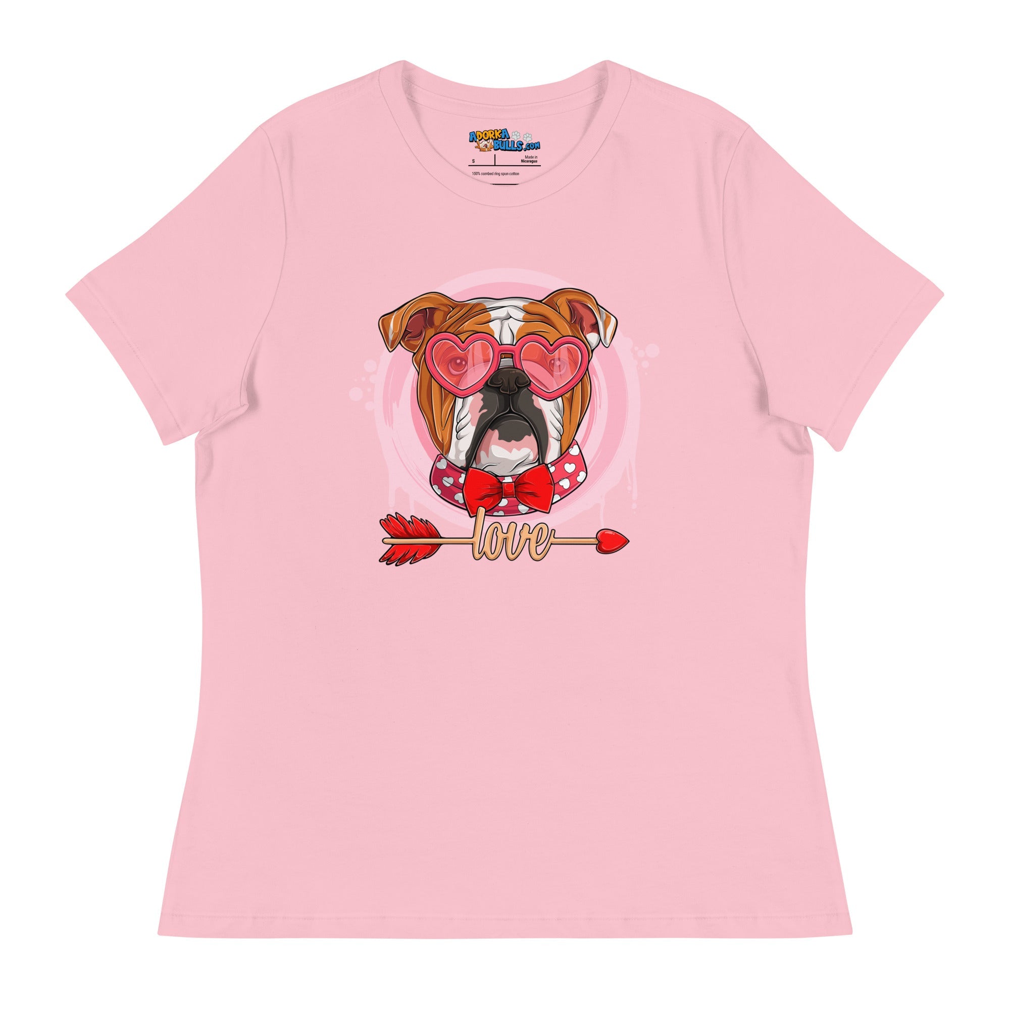 Hunky Red &amp; White Colored Male English Bulldog Valentine&