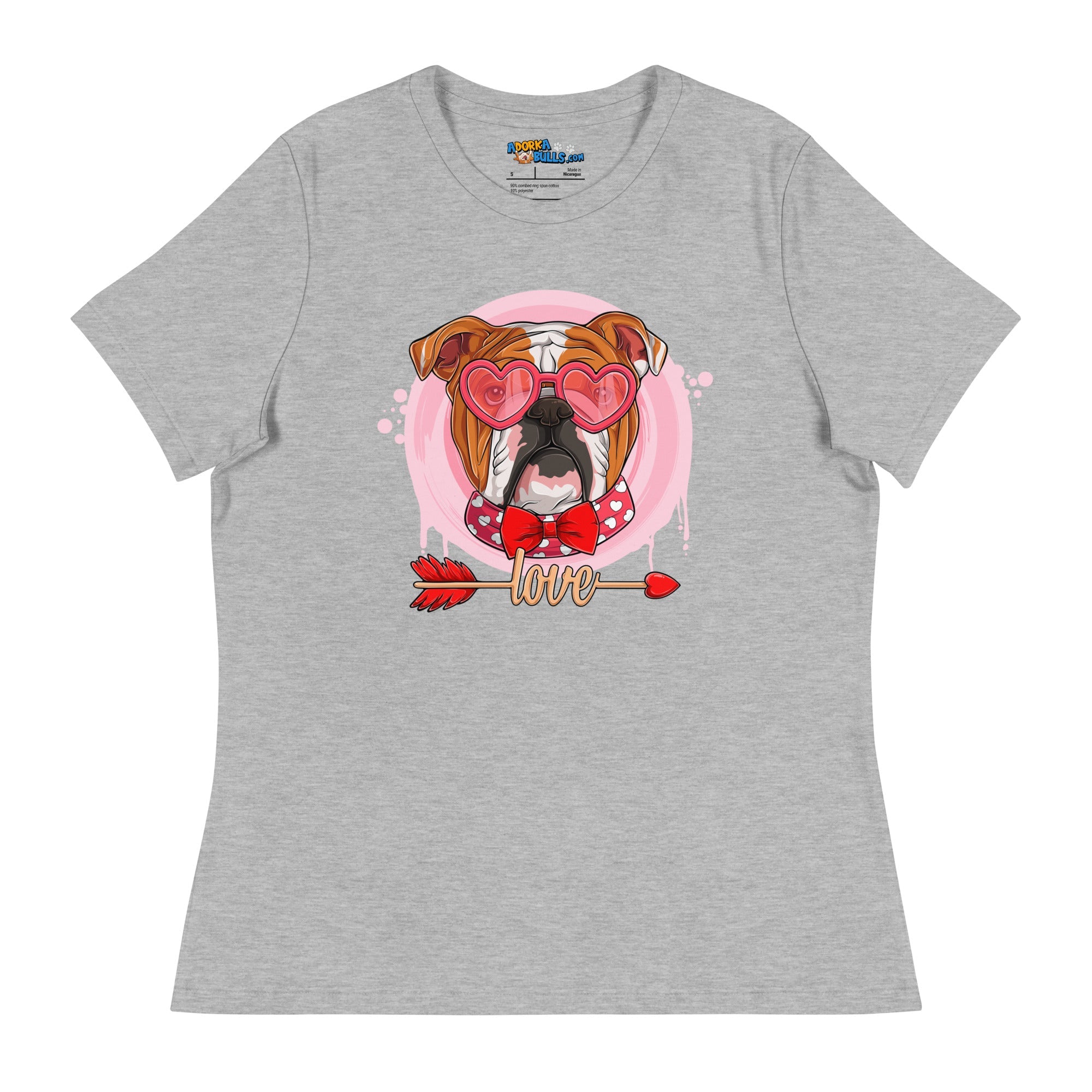 Hunky Red &amp; White Colored Male English Bulldog Valentine&