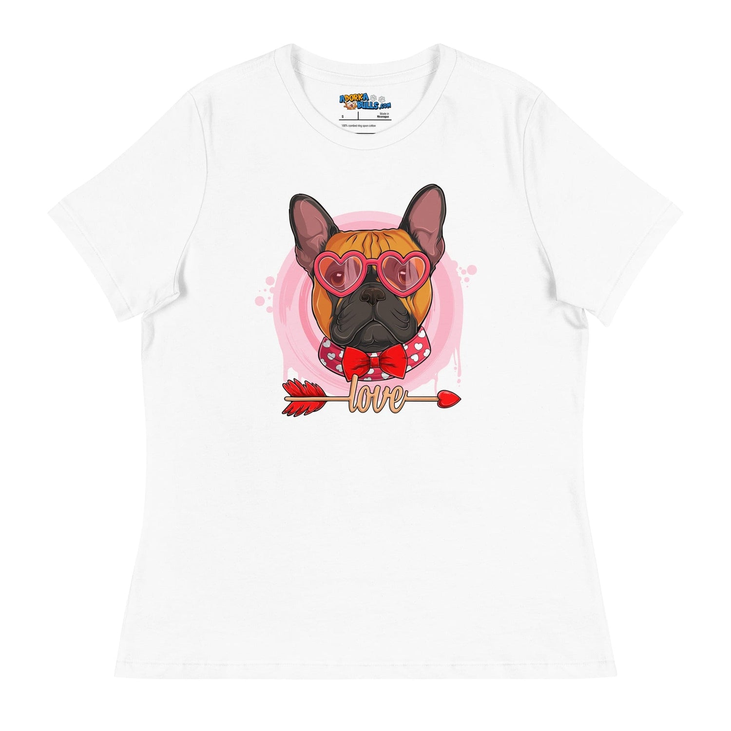 Hunky Red &amp; White Colored Male French Bulldog Valentine&