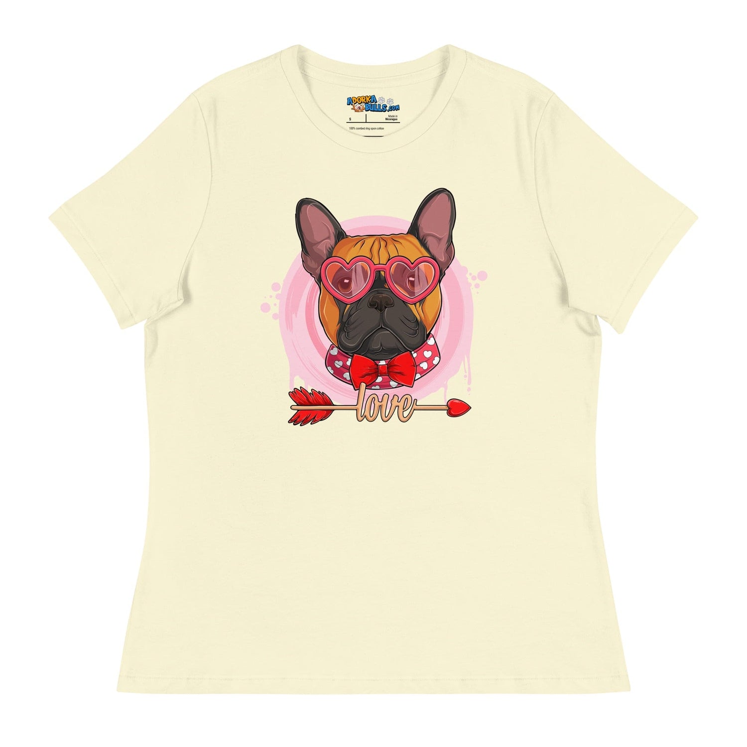 Hunky Red &amp; White Colored Male French Bulldog Valentine&