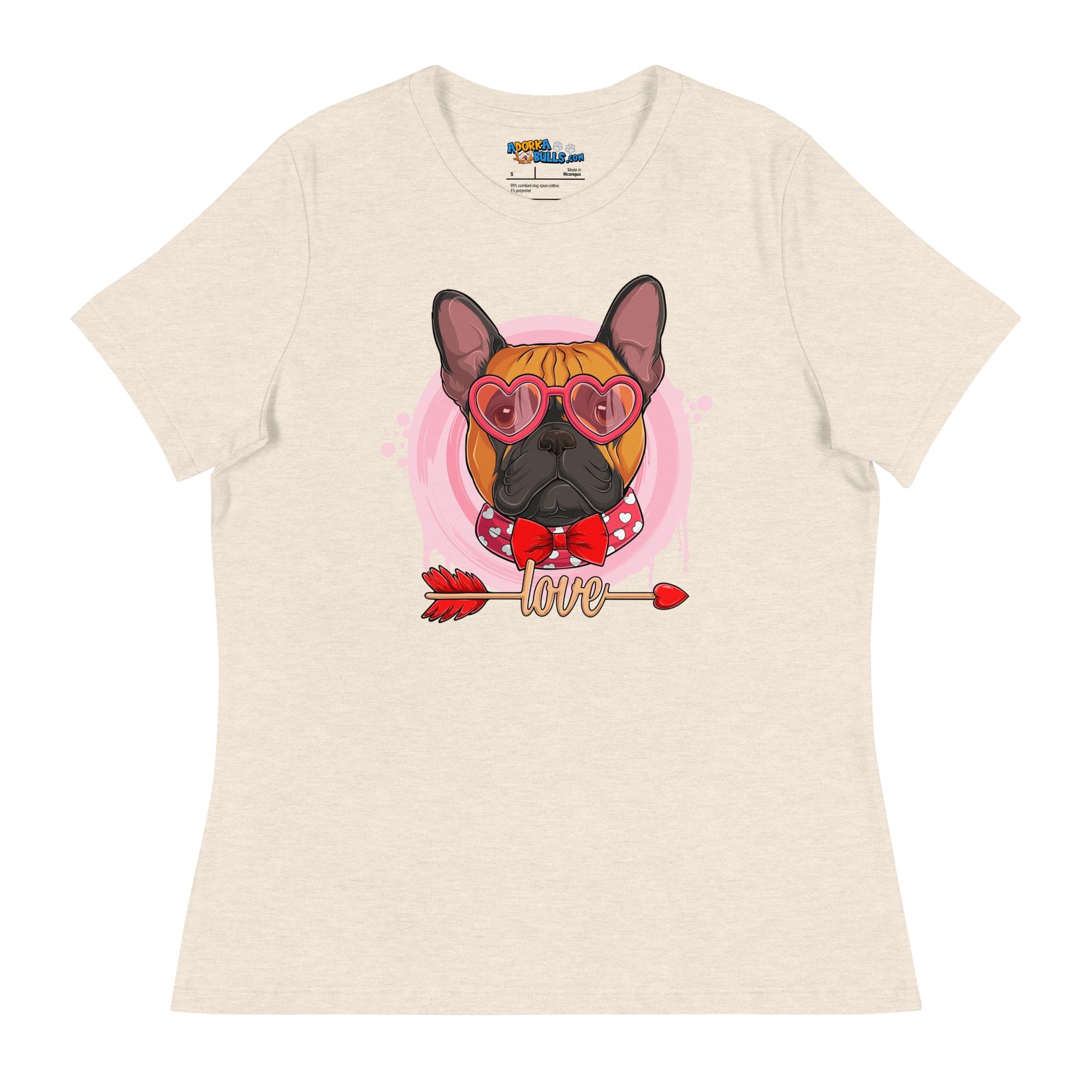 Hunky Red &amp; White Colored Male French Bulldog Valentine&