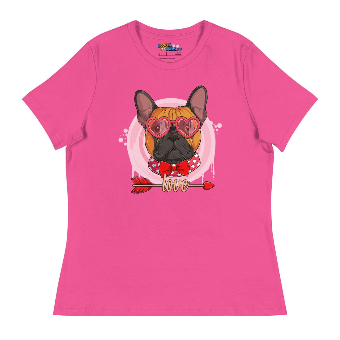 Hunky Red &amp; White Colored Male French Bulldog Valentine&