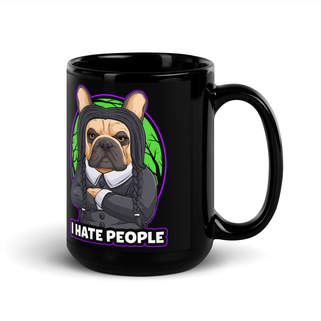 "I Hate People" French Bulldog Halloween Mug