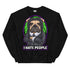 "I Hate People" Halloween Bulldog Unisex Sweatshirt