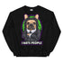 "I Hate People" Halloween Frenchie Unisex Sweatshirt