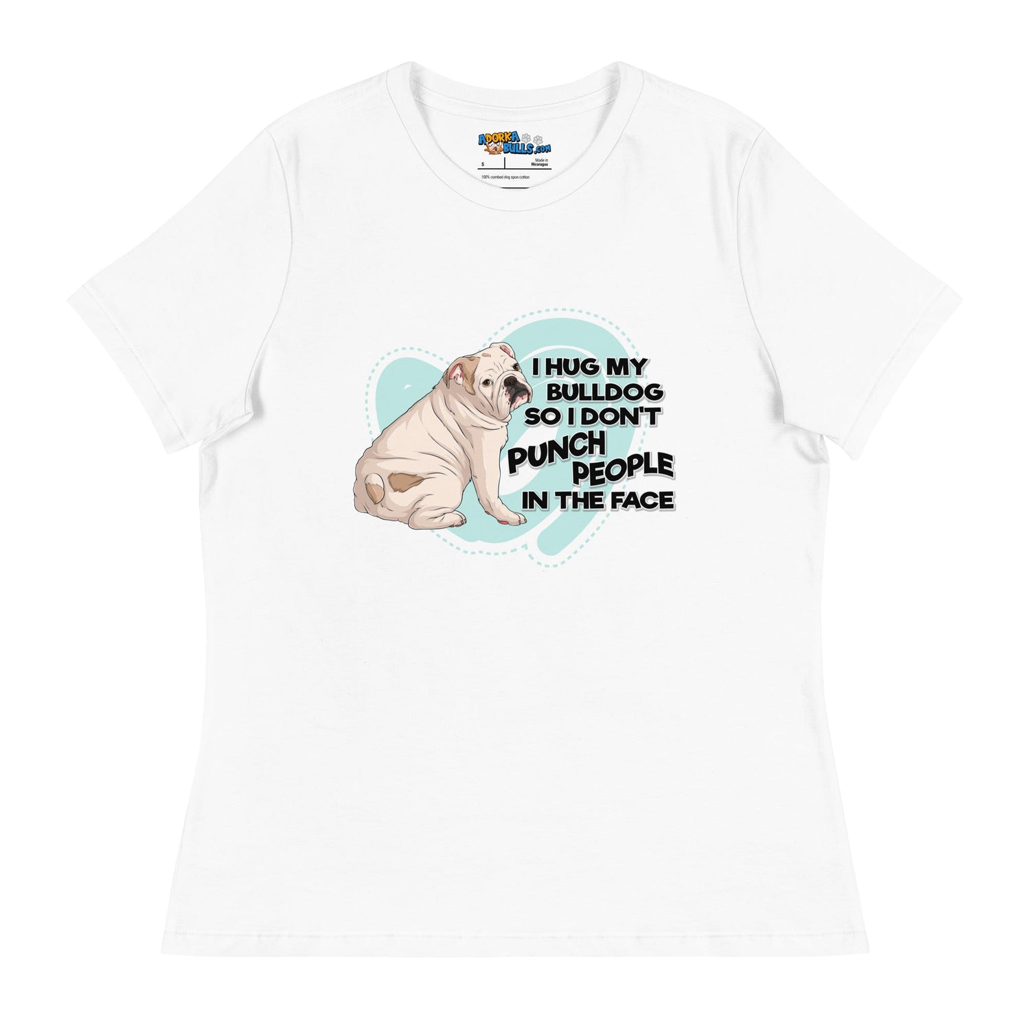 &quot;I Hug My Bulldog&quot; English Bulldog Women&