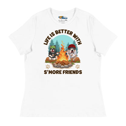 "Life Is Better with S’more Friends" – French &amp; English Bulldog Campfire Women&