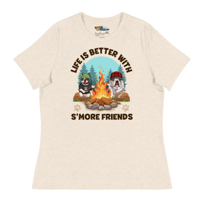 "Life Is Better with S’more Friends" – French &amp; English Bulldog Campfire Women&