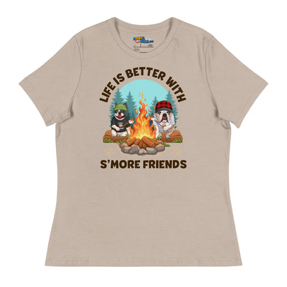 "Life Is Better with S’more Friends" – French &amp; English Bulldog Campfire Women&