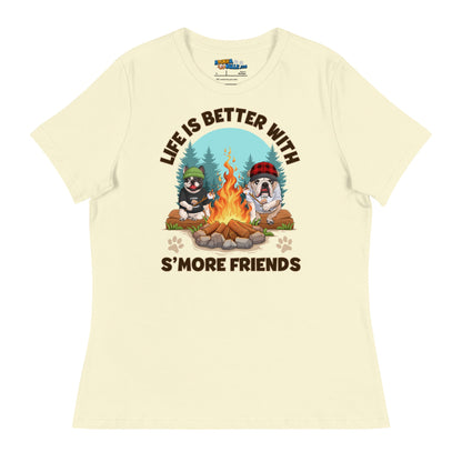 "Life Is Better with S’more Friends" – French &amp; English Bulldog Campfire Women&