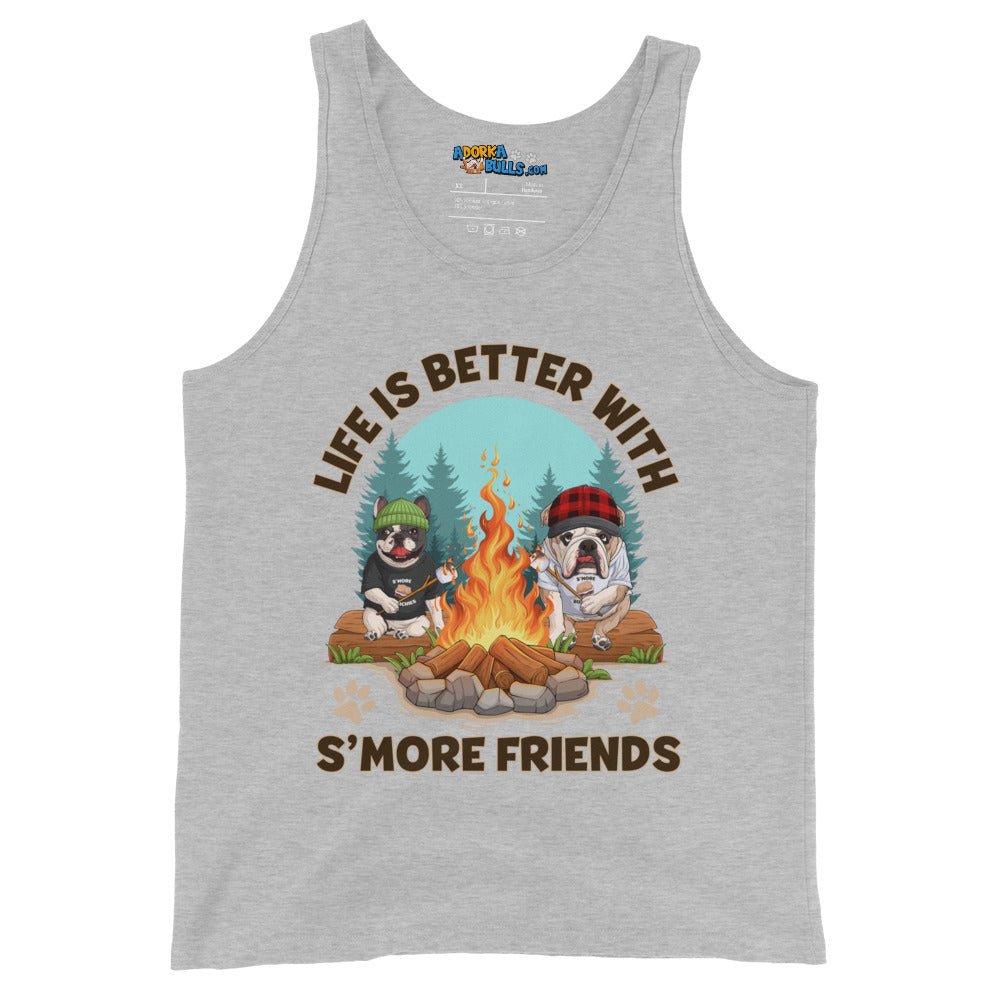 &quot;Life is Better with S’more Friends&quot; French &amp; English Bulldog Men’s Tank