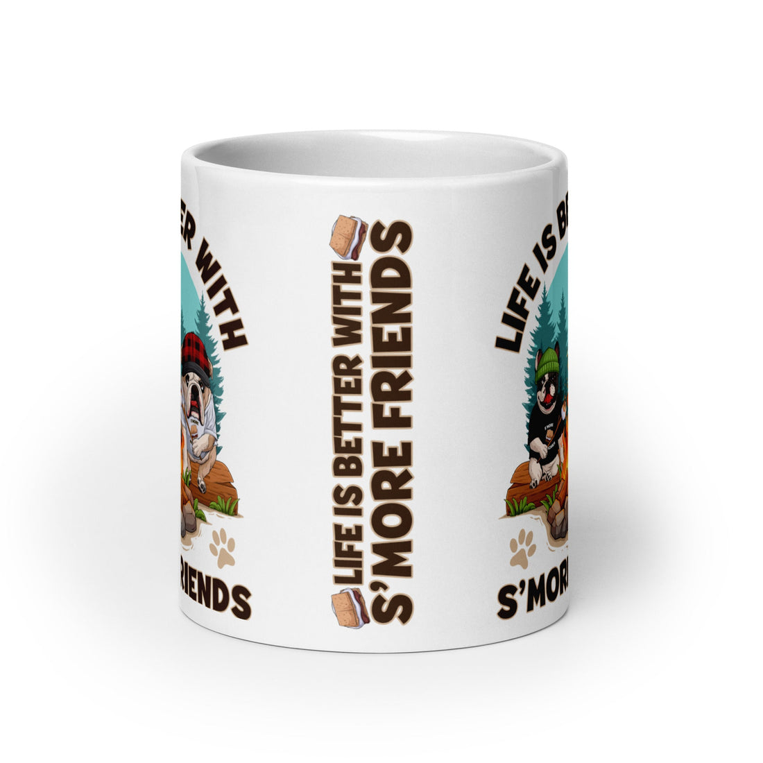 “Life is Better with S’more Friends” French &amp; English Bulldog Mug