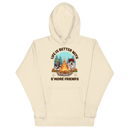 &quot;Life Is Better With S’more Friends&quot; French &amp; English Bulldog Unisex Hoodie