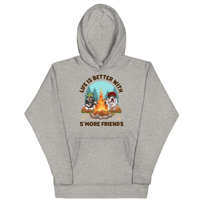 &quot;Life Is Better With S’more Friends&quot; French &amp; English Bulldog Unisex Hoodie