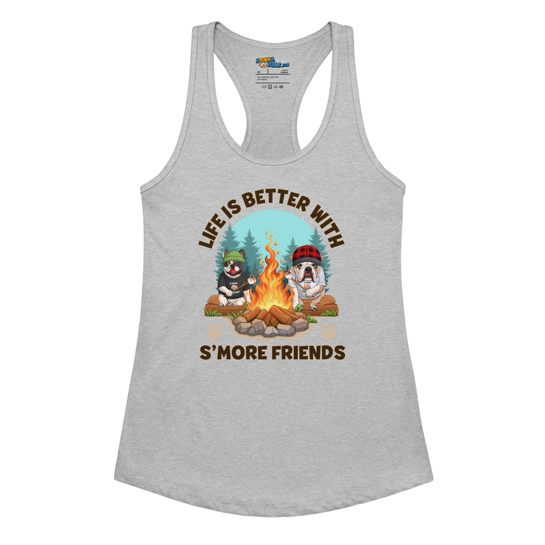 &quot;Life is Better with S’more Friends&quot; French &amp; English Bulldog Women’s Tank