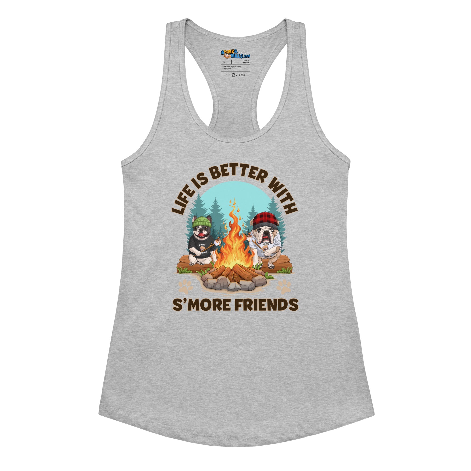 &quot;Life is Better with S’more Friends&quot; French &amp; English Bulldog Women’s Tank