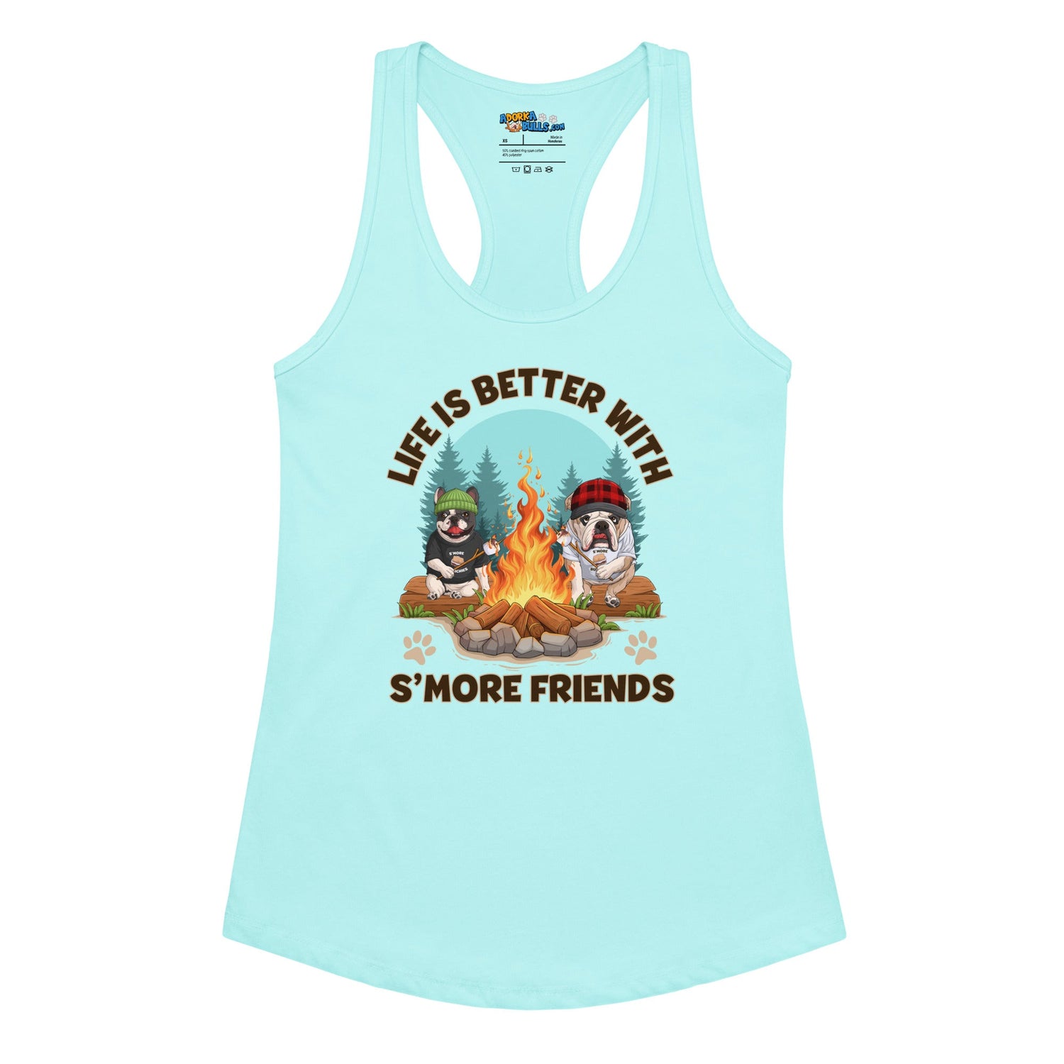 &quot;Life is Better with S’more Friends&quot; French &amp; English Bulldog Women’s Tank