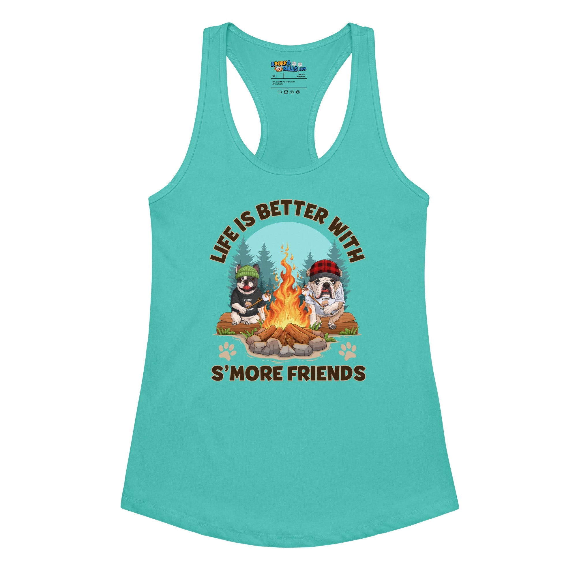 &quot;Life is Better with S’more Friends&quot; French &amp; English Bulldog Women’s Tank