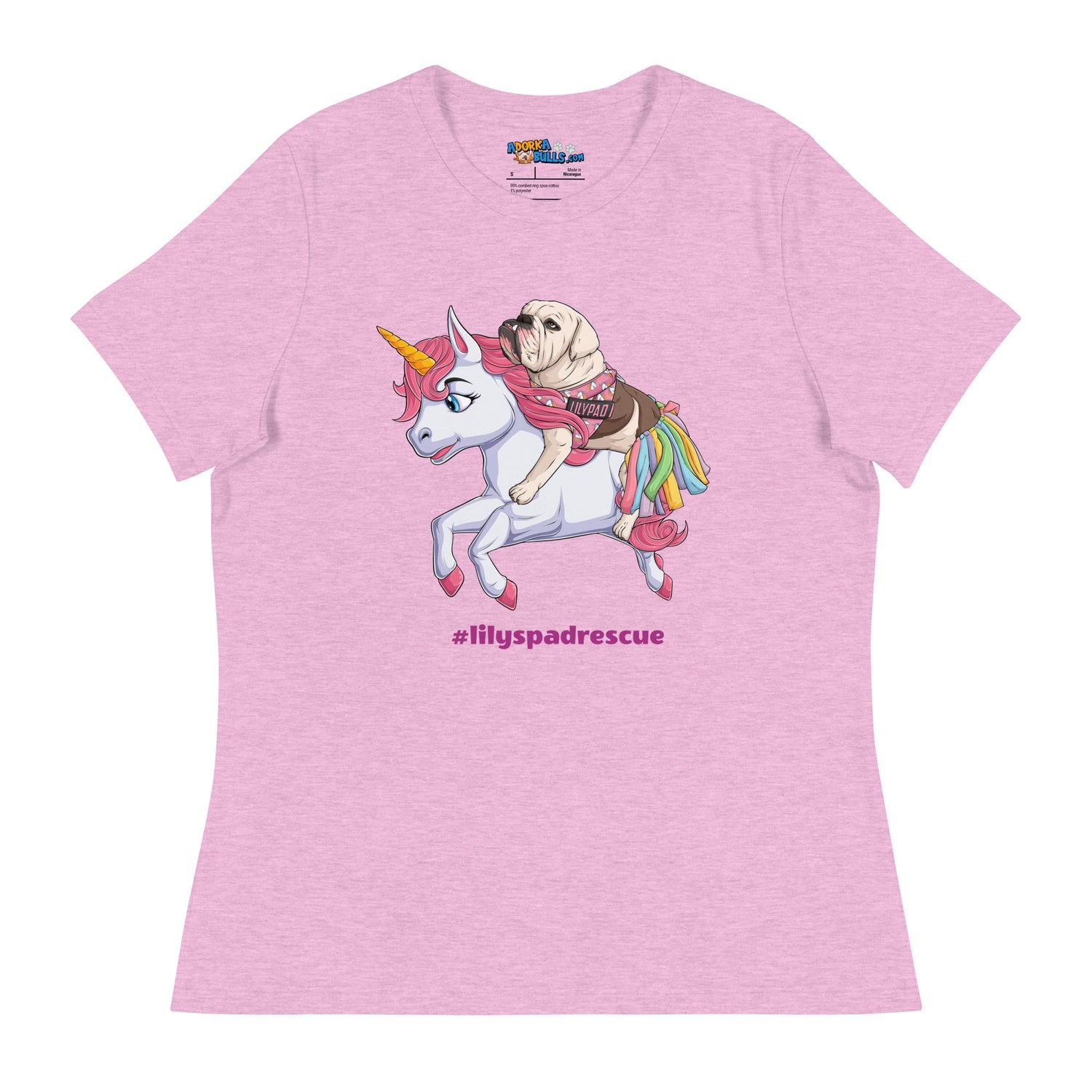Lilypad Riding Pink Haired Unicorn Women&