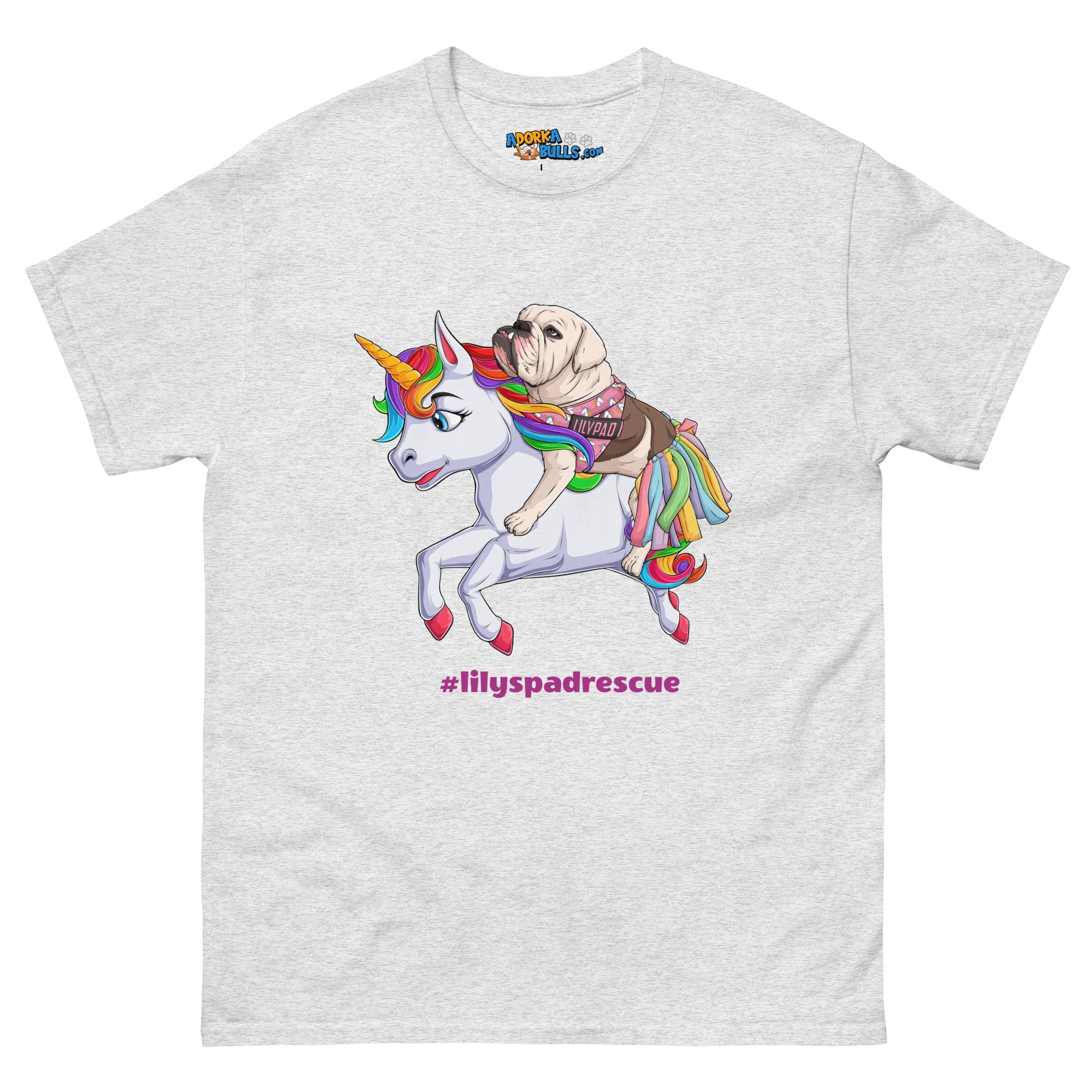 Lilypad Riding Rainbow Haired Unicorn Men&