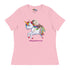 Lilypad Riding Rainbow Haired Unicorn Women&