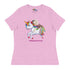 Lilypad Riding Rainbow Haired Unicorn Women&