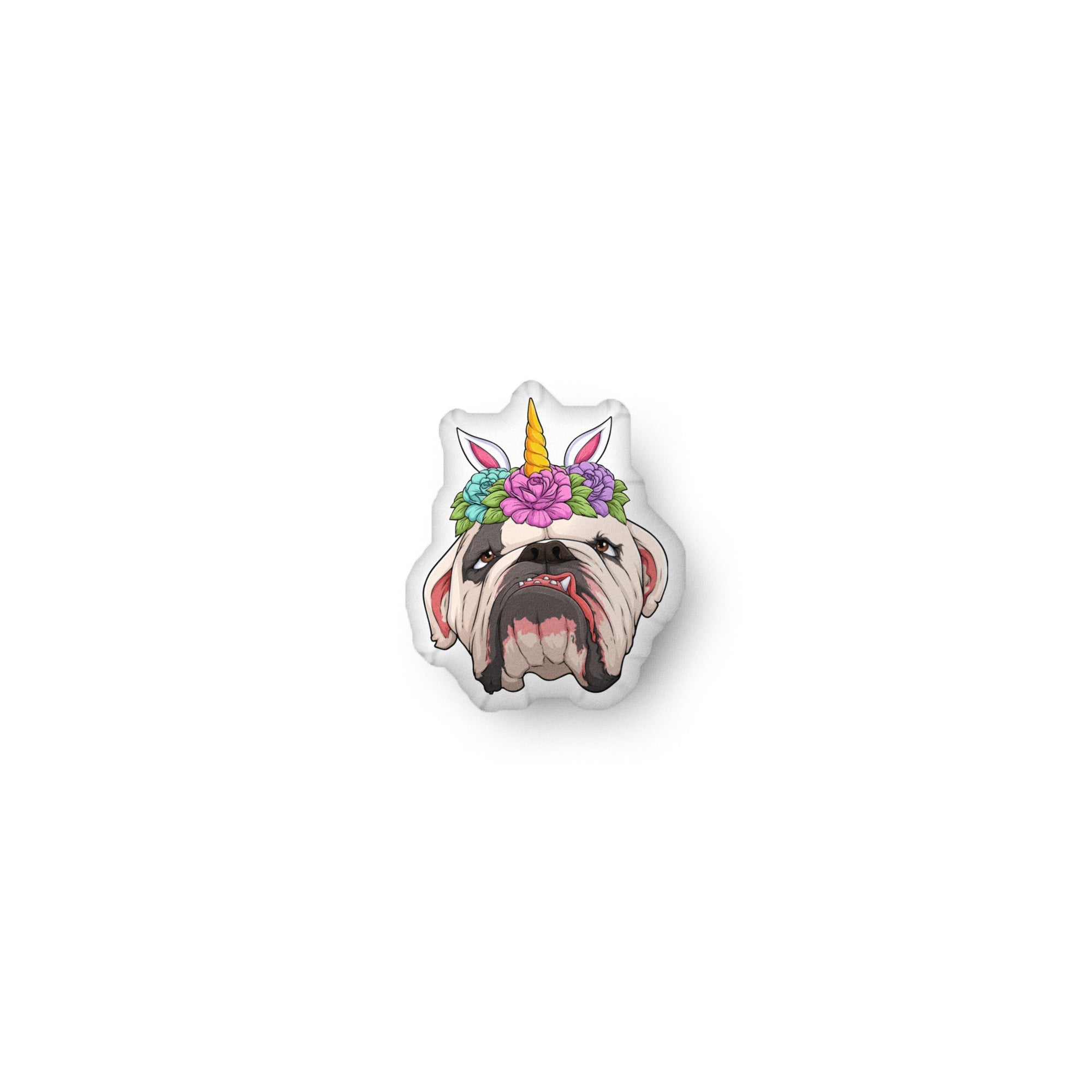 Lilypad Unicorn with Floral Crown Custom - Shaped Pillow