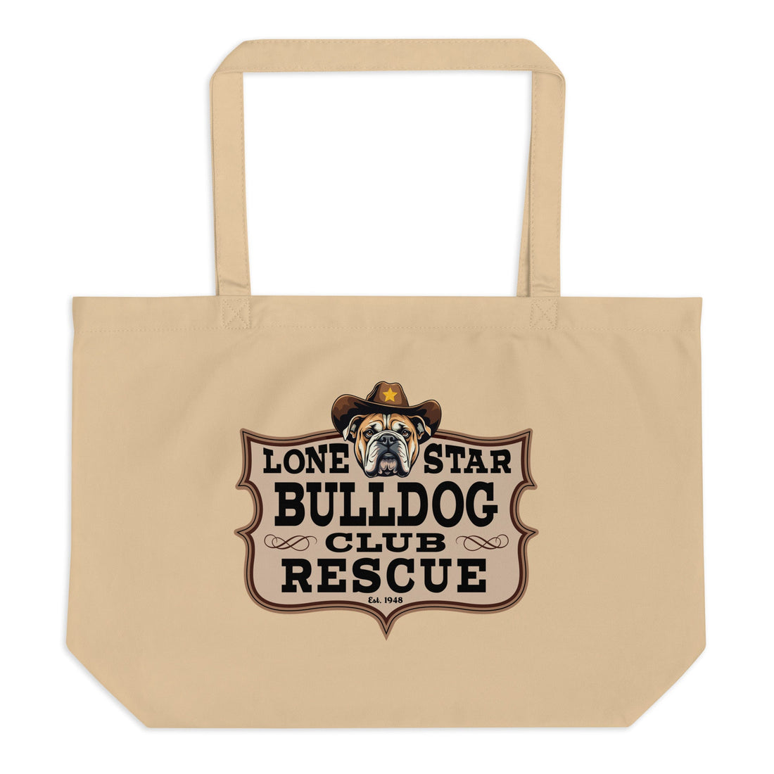 Lone Star Bulldog Club Rescue Large Tote Bag