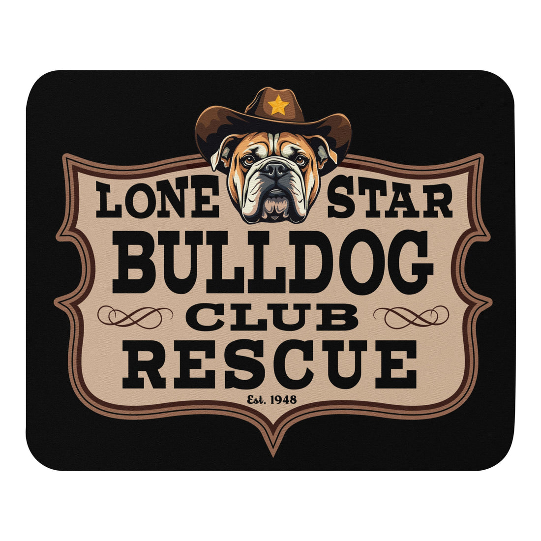 Lone Star Bulldog Club Rescue Mouse Pad