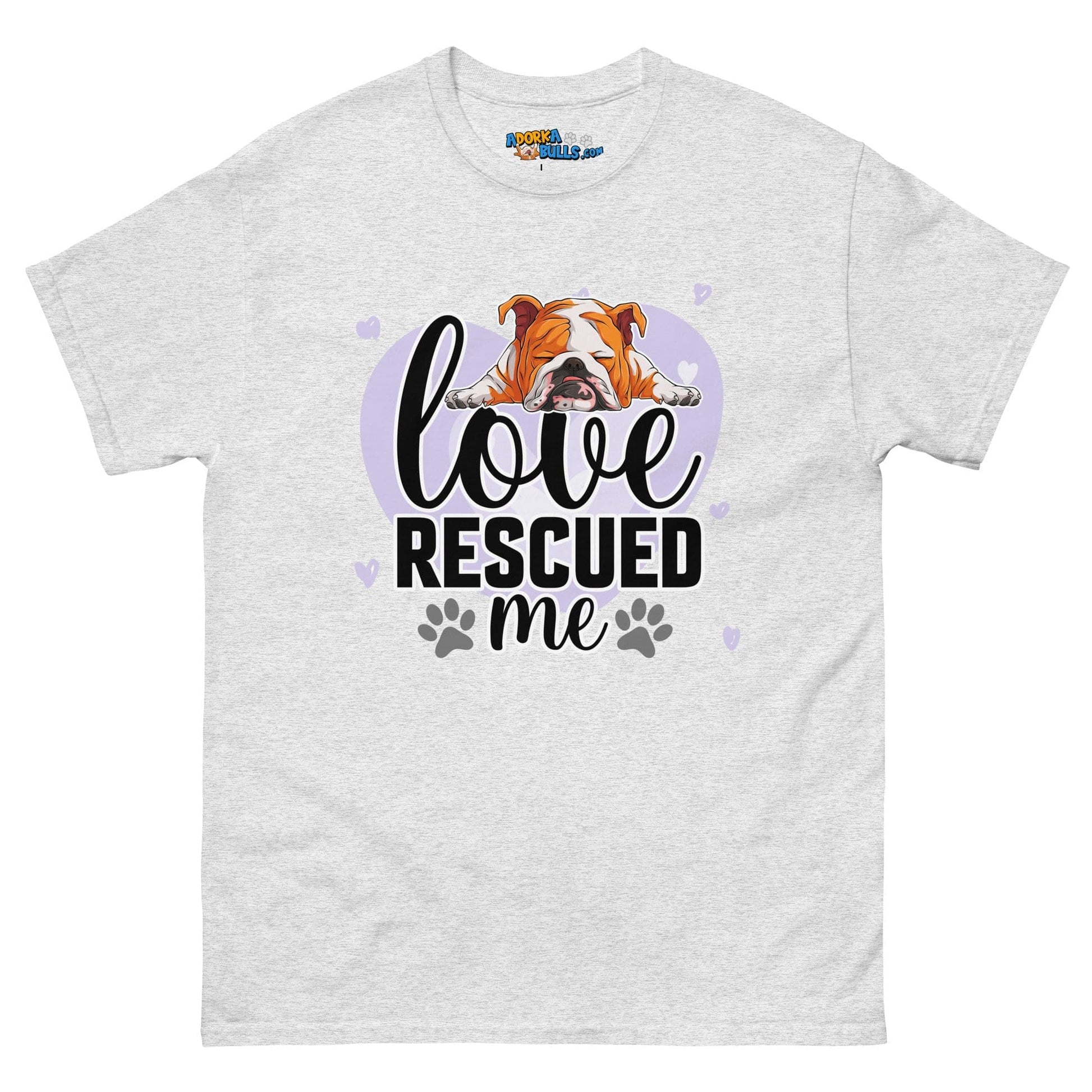 "Love Rescued Me" English Bulldog Women's Relaxed T - Shirt