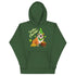 "Lucky Charm" Female Bulldog Hoodie | Red & White Colored