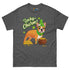 "Lucky Charm" Female Frenchie Men’s T-Shirt | Red & White Colored