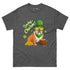 "Lucky Charm" Male Bulldog Men’s T-Shirt | Red & White Colored