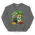 "Lucky Charm" Male Bulldog Sweatshirt| B&W Colored