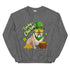 "Lucky Charm" Male Bulldog Sweatshirt| Fawn & White Colored