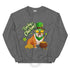 "Lucky Charm" Male Bulldog Sweatshirt| Red & White Colored