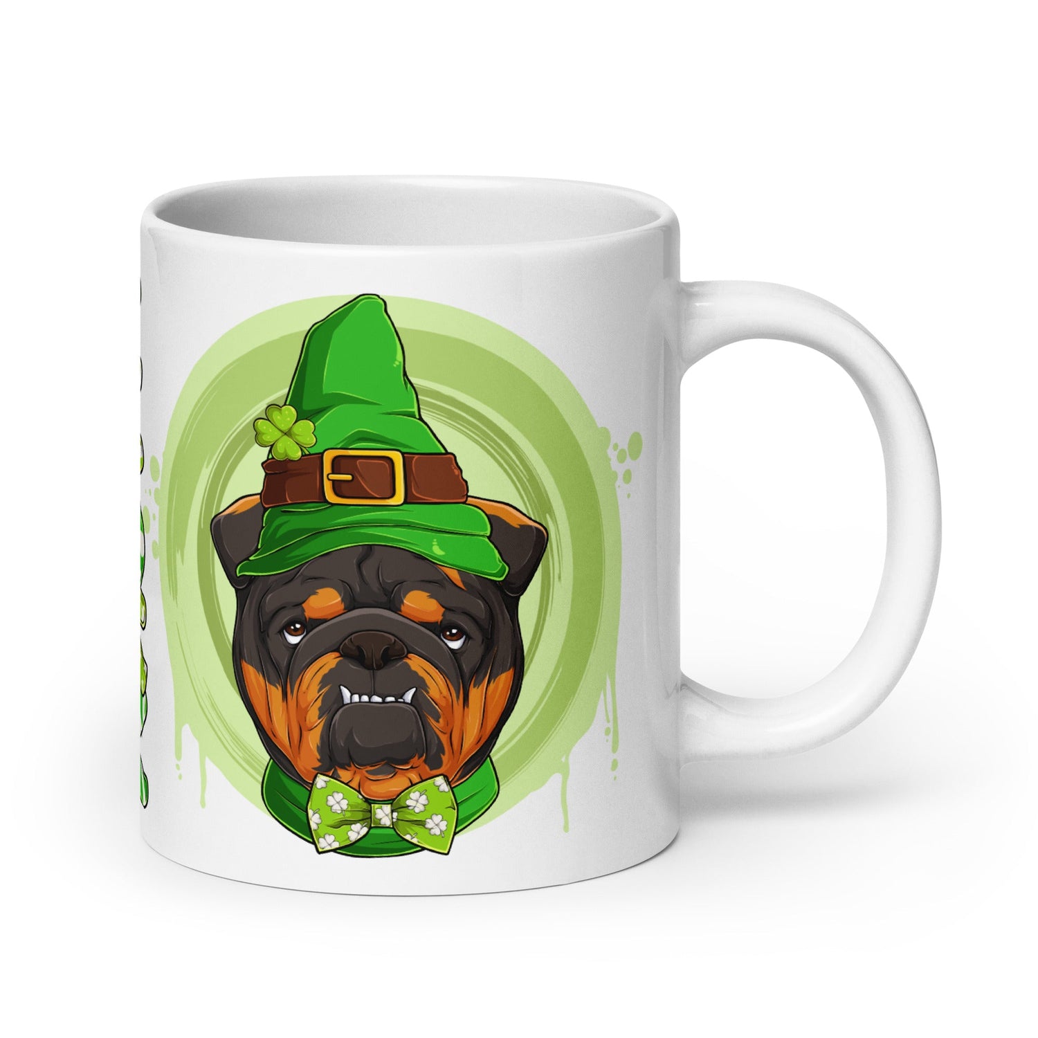 &quot;Lucky&quot; English Bulldog Mug | Tri Colored