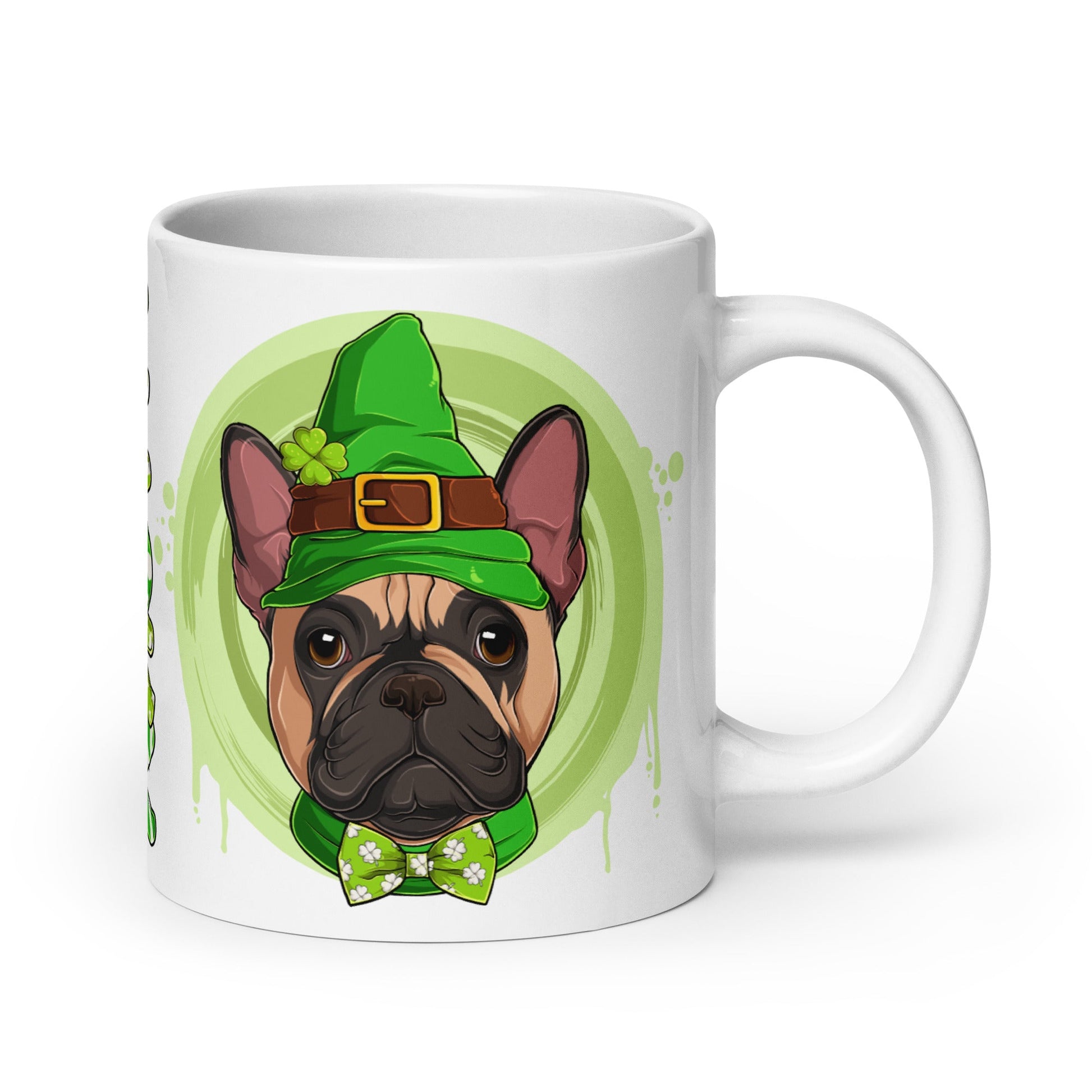 "Lucky" Male French Bulldog Mug | Fawn & White Colored