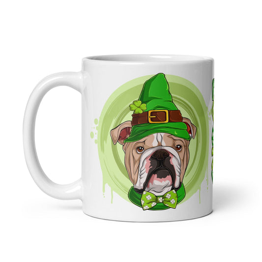 Lucky White glossy mug