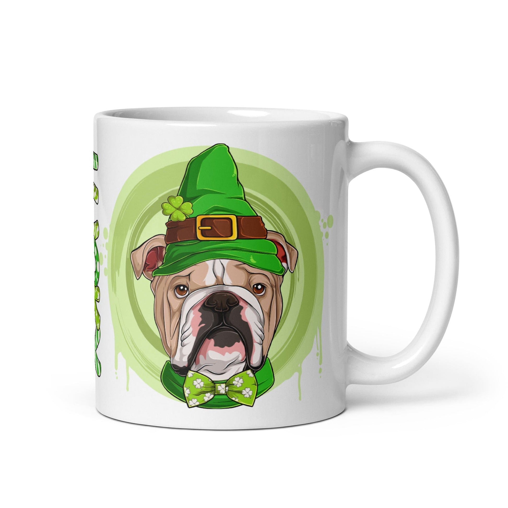 Lucky White glossy mug