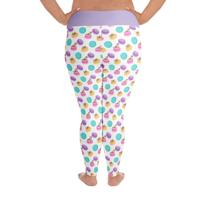 Macaroons &amp; Bullies Plus Size Leggings | Fawn &amp; White Colored