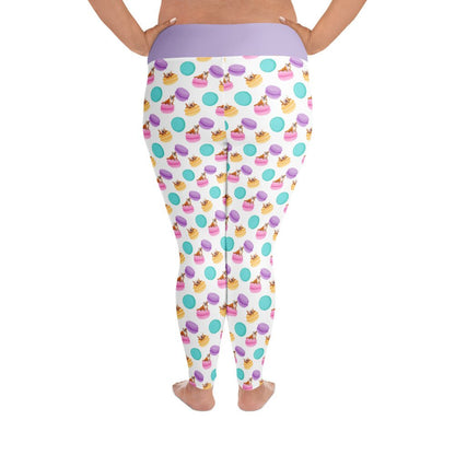 Macaroons &amp; Bullies Plus Size Leggings | Red &amp; White Colored