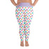 Macaroons & Bullies Plus Size Leggings | Red & White Colored