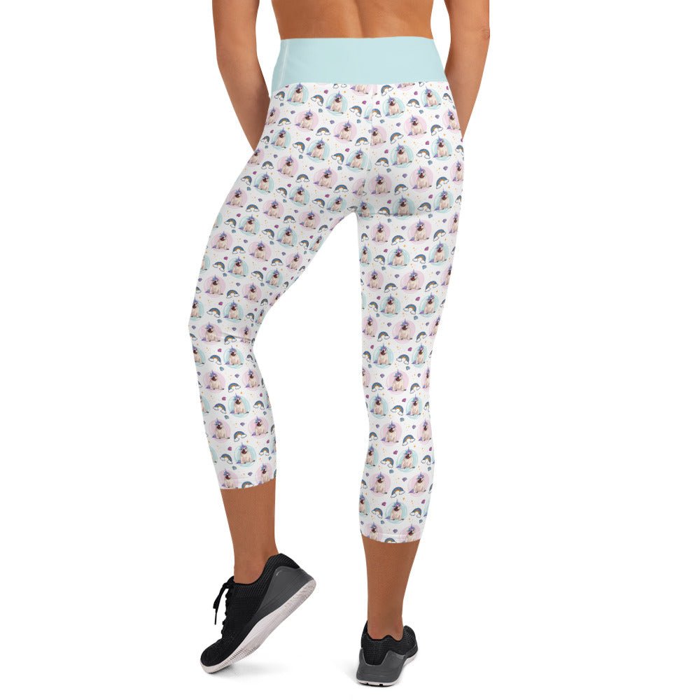 Magical Bullicorn Yoga Capri Leggings